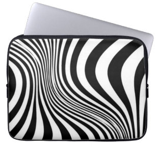 Zebra Animal Skin Texture Pattern-88 Laptop Sleeve
