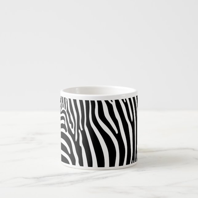 Zebra Animalprint Espresso Cup (Front)