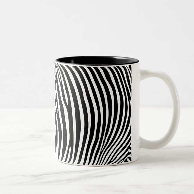 Zebra Animalprint Two-Tone Coffee Mug (Right)