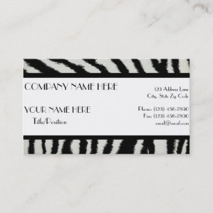 Zebra Appointment Card