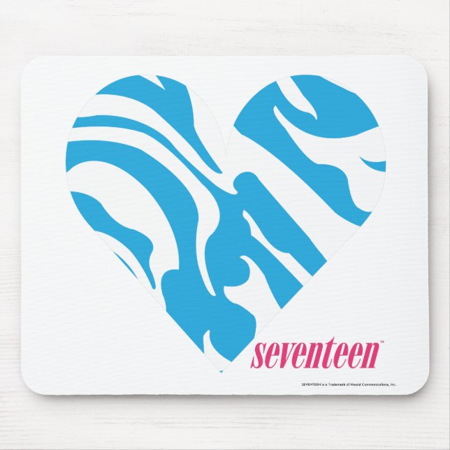 Zebra Aqua 2 Mouse Mat (Front)