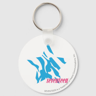 Zebra Aqua 3 Key Ring