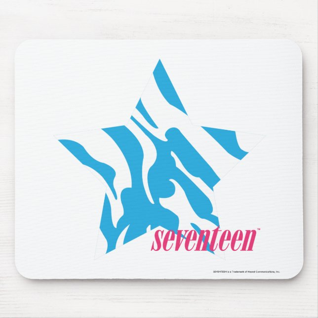 Zebra Aqua 3 Mouse Mat (Front)