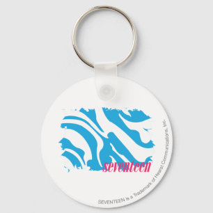 Zebra Aqua 4 Key Ring