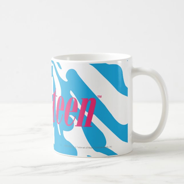 Zebra Aqua Coffee Mug (Right)
