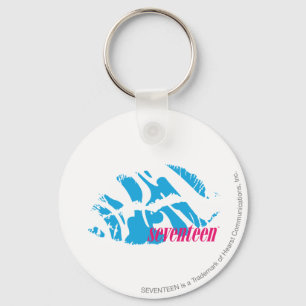 Zebra Aqua Key Ring