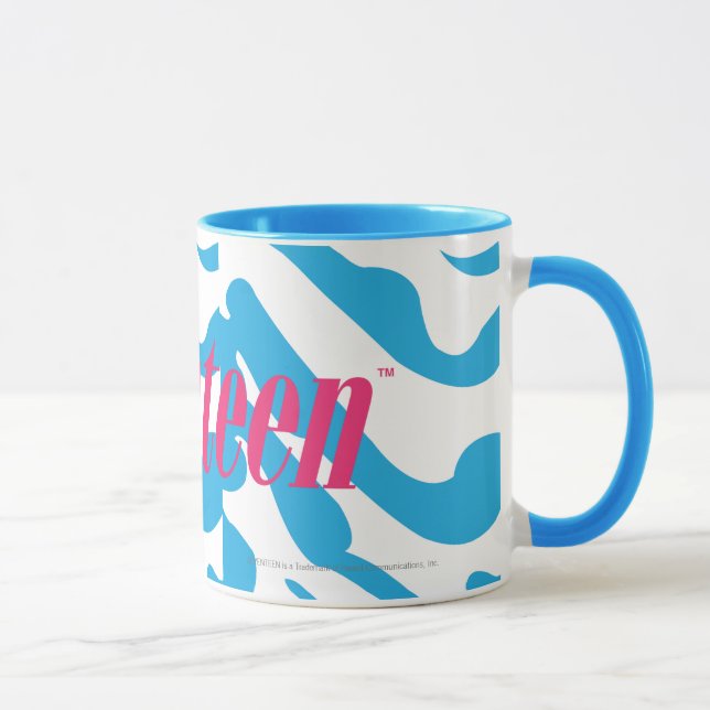 Zebra Aqua Mug (Right)