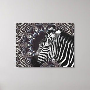 Zebra Art Canvas Print