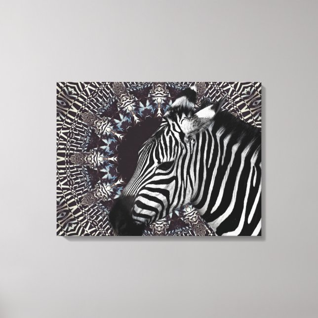 Zebra Art Canvas Print (Front)