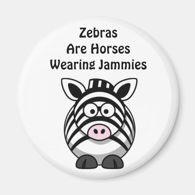 Zebra Art Magnet (Front)