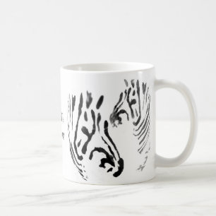 Zebra Art with Name Coffee Mug