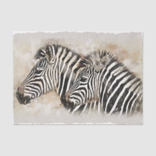 Zebra Artwork Decoupage Tissue Paper