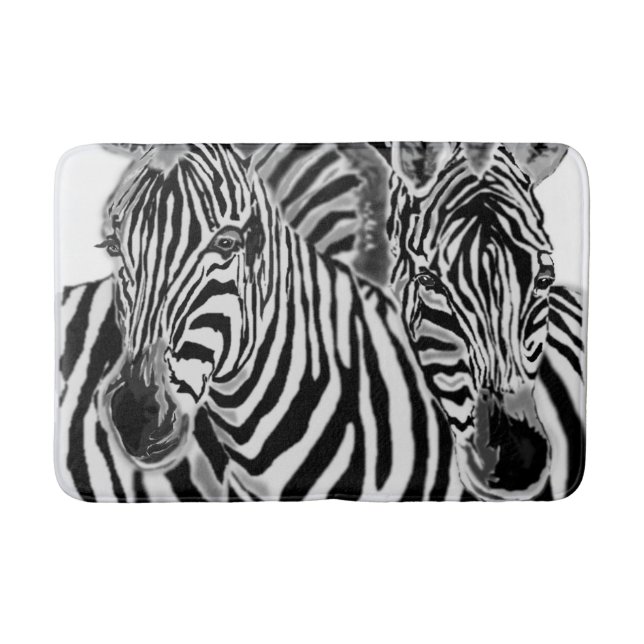 Zebra Bath Mat (Front)