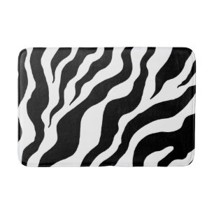 Zebra Bath Mat Rug