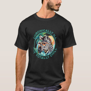 Zebra Beach Escape for EDS and Chronic Illness T-Shirt