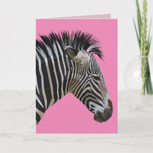 ZEBRA BIRTHDAY CARD