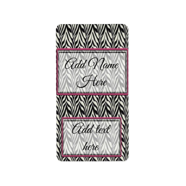 Zebra Birthday Hershey Nuggets Candy Wrapper Label (Front)