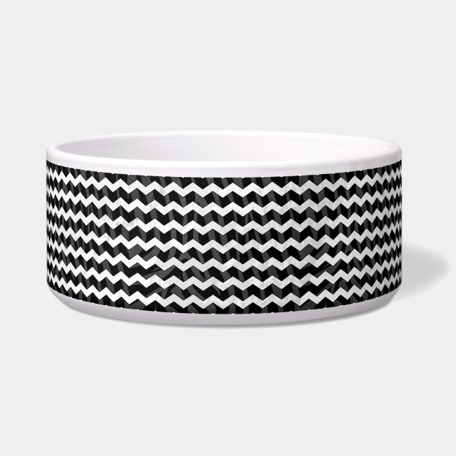 Zebra Black and Grey Chevron (Right)
