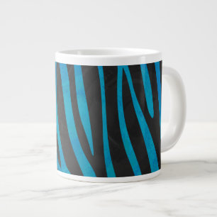 Zebra Black and Grey Print Large Coffee Mug