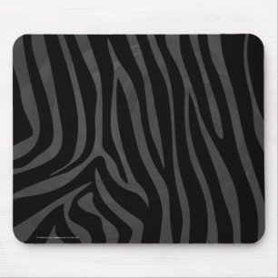 Zebra Black and Grey Print Mouse Mat