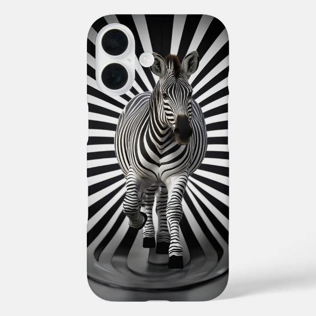 Zebra black and white illusion Case-Mate iPhone case (Back)