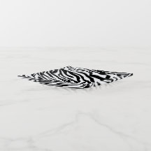 Zebra Black and White Pattern Trinket Tray