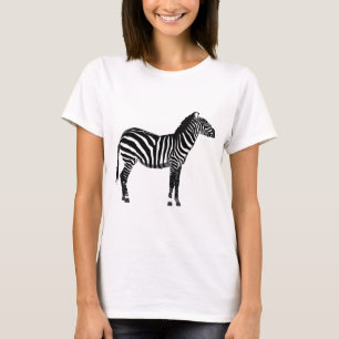 Zebra - Black and White T-Shirt