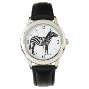 Zebra - Black and White Watch