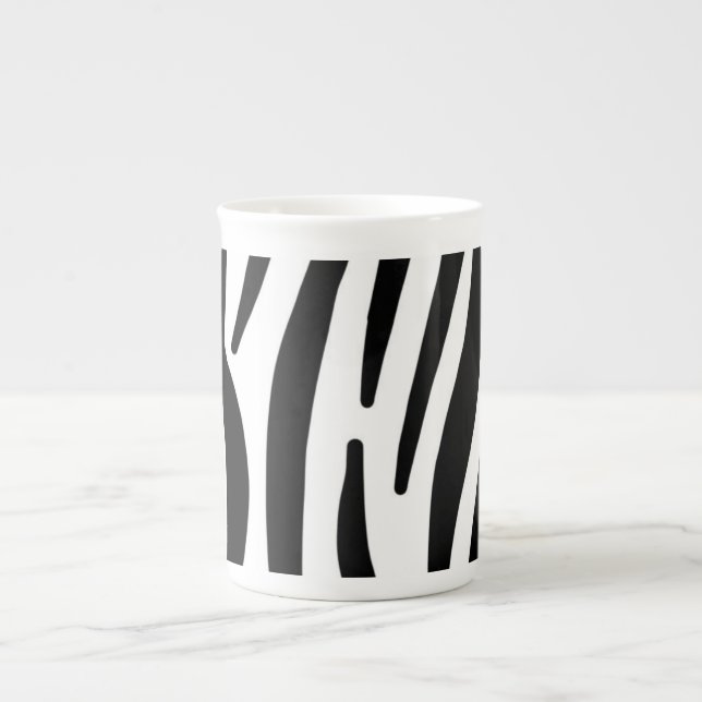 Zebra Bone China Mug (Front)