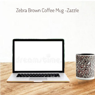 Zebra Brown Mug