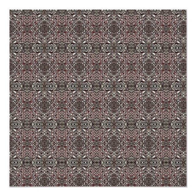 Zebra Brown Poster (Front)