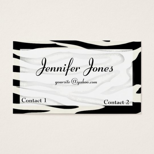 Zebra Business Card