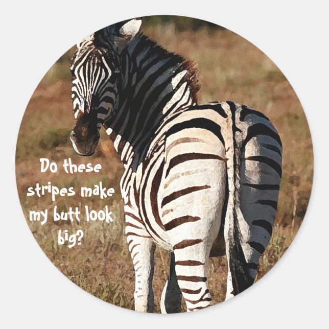 Zebra butt stickers (Front)