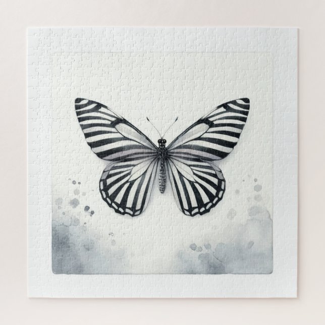 Zebra Butterfly Watercolor AREF295 - Watercolor Jigsaw Puzzle (Vertical)