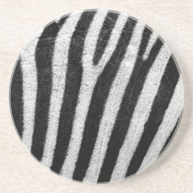 Zebra Camo Pattern Coaster (Front)