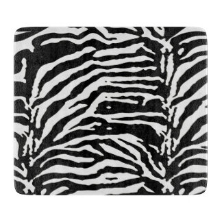 Zebra Camouflage Black and White Artistic Pattern Cutting Board