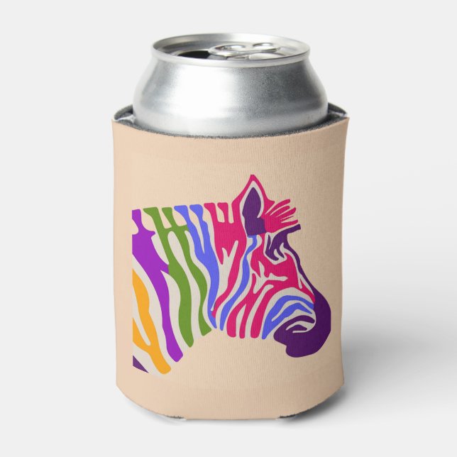 Zebra Can Cooler (Can Front)