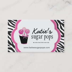 Zebra Candy Store Business Cards
