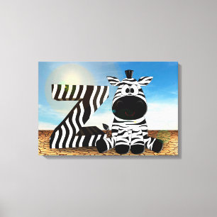 Zebra Canvas Print