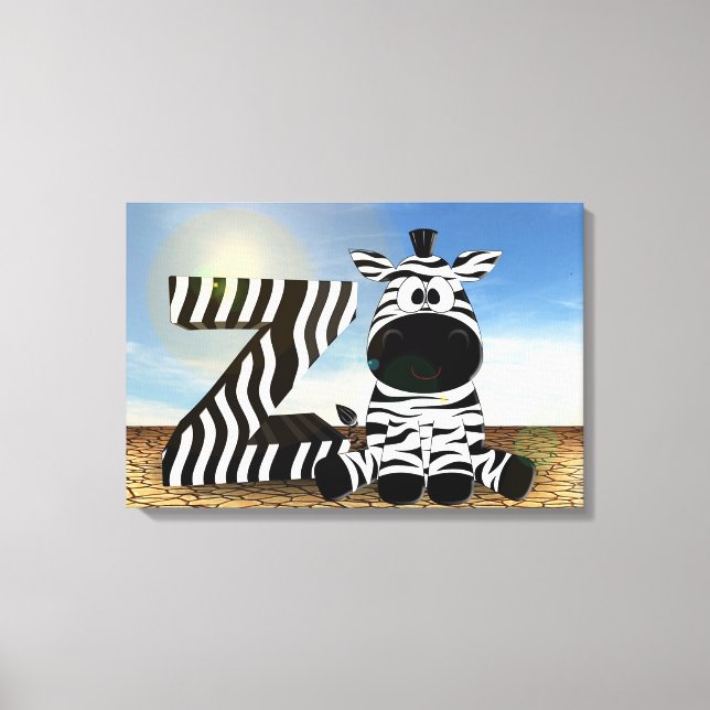 Zebra Canvas Print (Front)