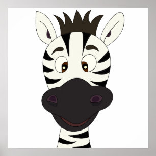 Zebra cartoon poster