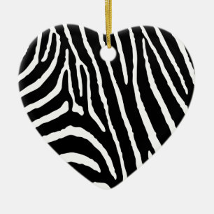 Zebra Ceramic Tree Decoration
