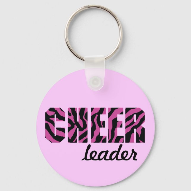 Zebra Cheerleader KeyChain (Front)