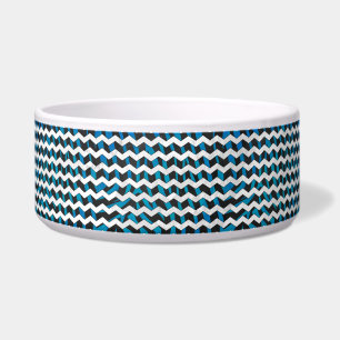 Zebra Chevron Black and Blue