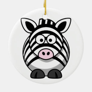 Zebra Christmas Ornament