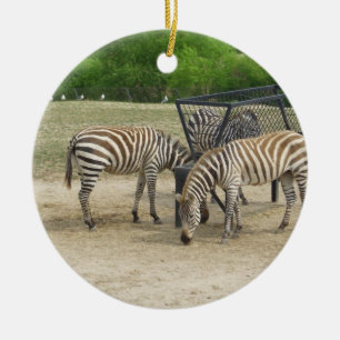 Zebra Christmas Ornament