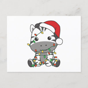 Zebra Christmas Winter Animals Holiday Zebras