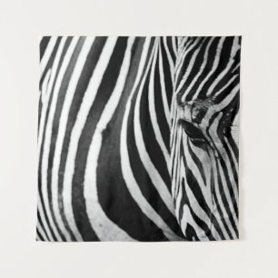 ZEBRA CLOSE-UP VIEW TAPESTRY
