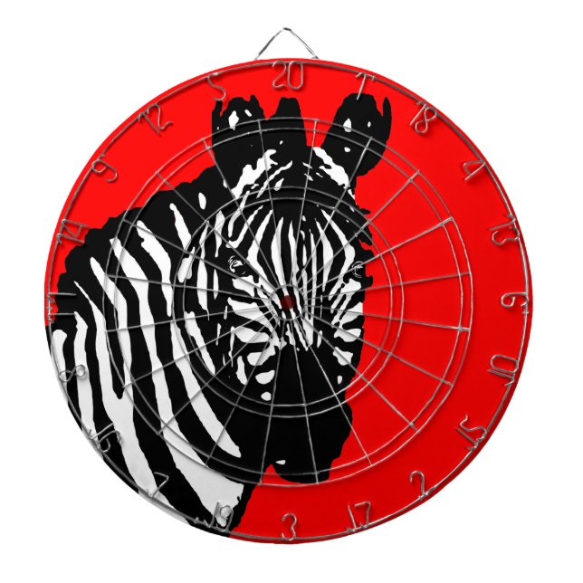 zebra (colour customisable) dartboard (Front)