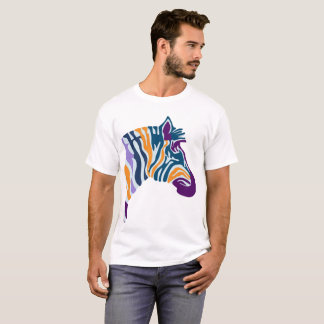 Zebra Colourful Pop Art T-Shirt